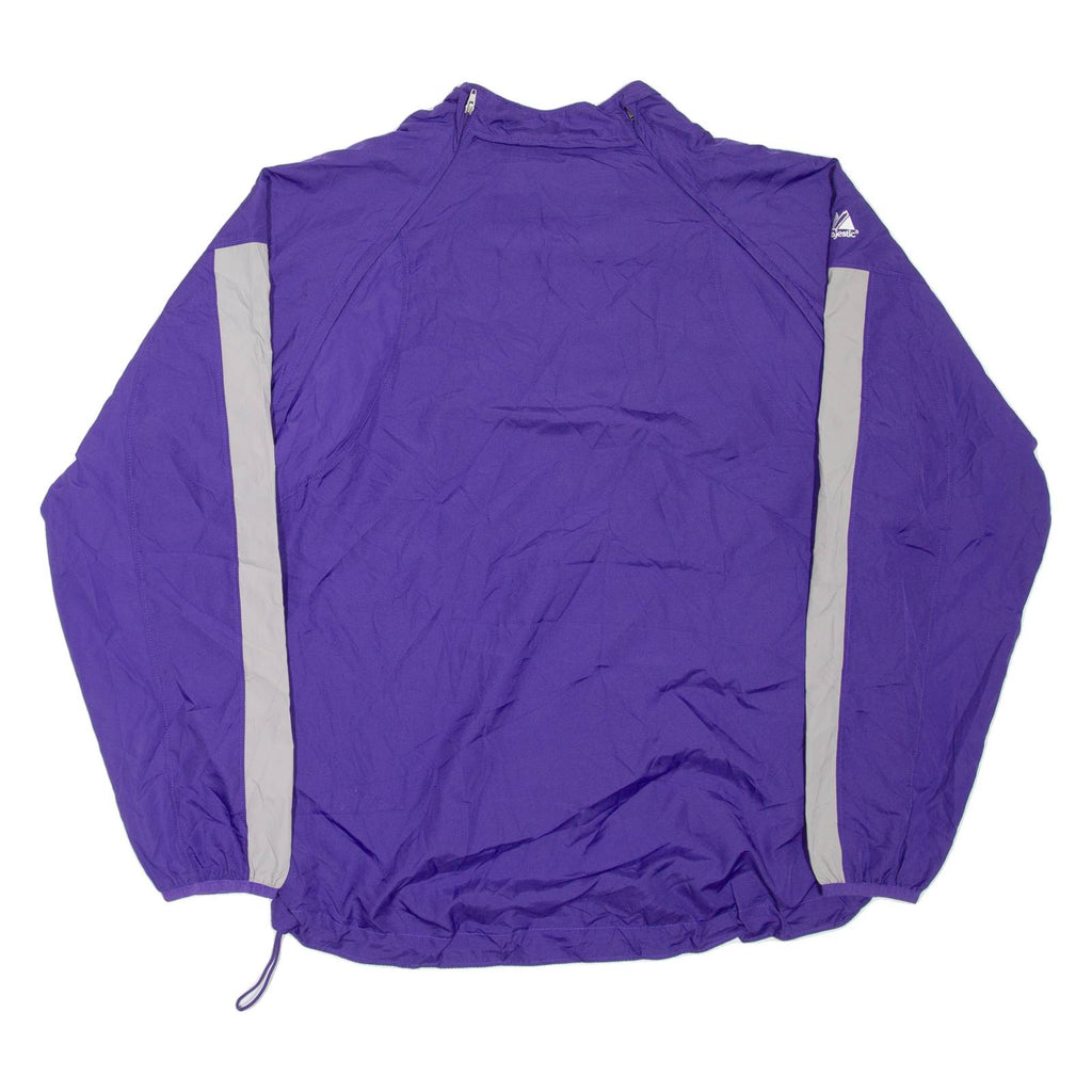 MAJESTIC Training Mens Sweatshirt Purple 1/4 Zip M