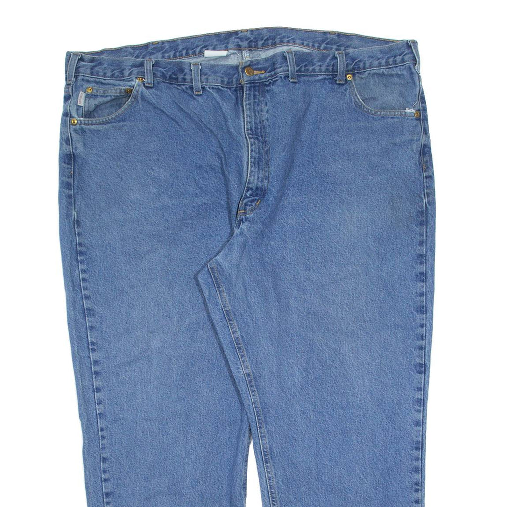 CARHARTT Mens Jeans Blue Regular Straight W50 L30