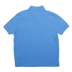 TOMMY HILFIGER Mens Blue Polo Shirt L Cotton Short Sleeve Classic Fit
