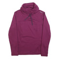 QUECHUA Womens Purple Pullover Sweatshirt S High Neck Active Outdoor