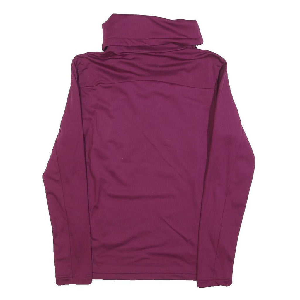 QUECHUA Womens Purple Pullover Sweatshirt S High Neck Active Outdoor