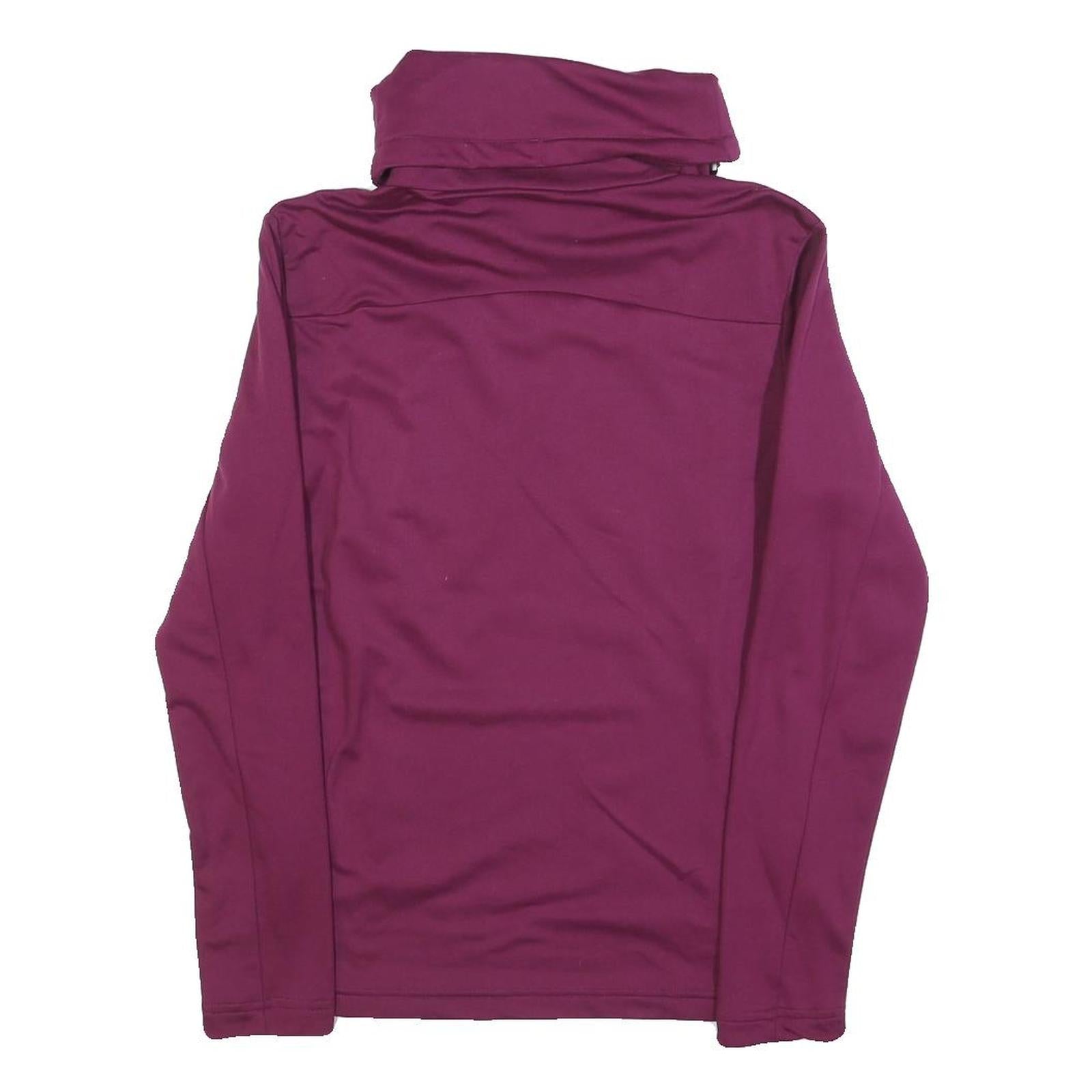 QUECHUA Womens Purple Pullover Sweatshirt S High Neck Active Outdoor