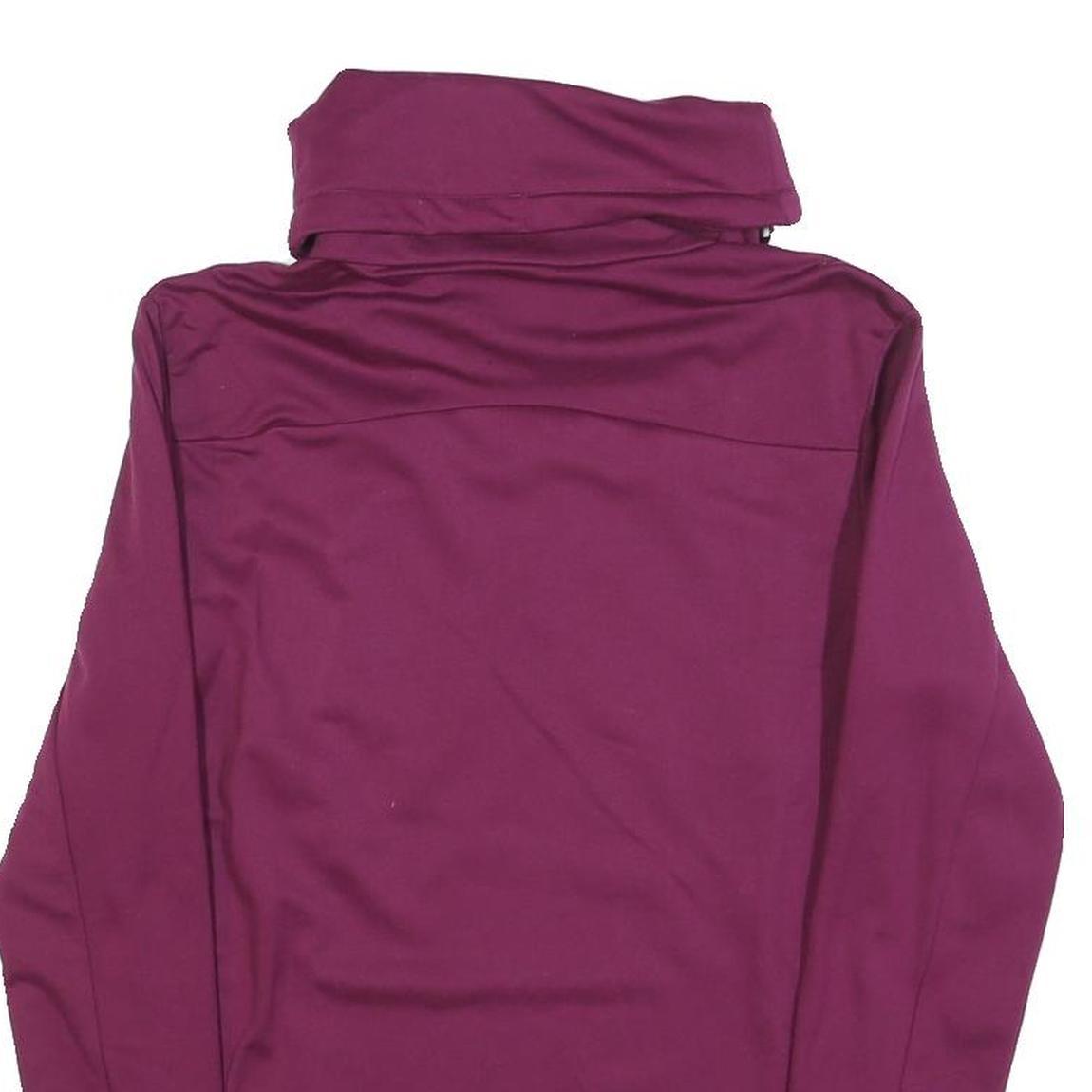 QUECHUA Womens Purple Pullover Sweatshirt S High Neck Active Outdoor