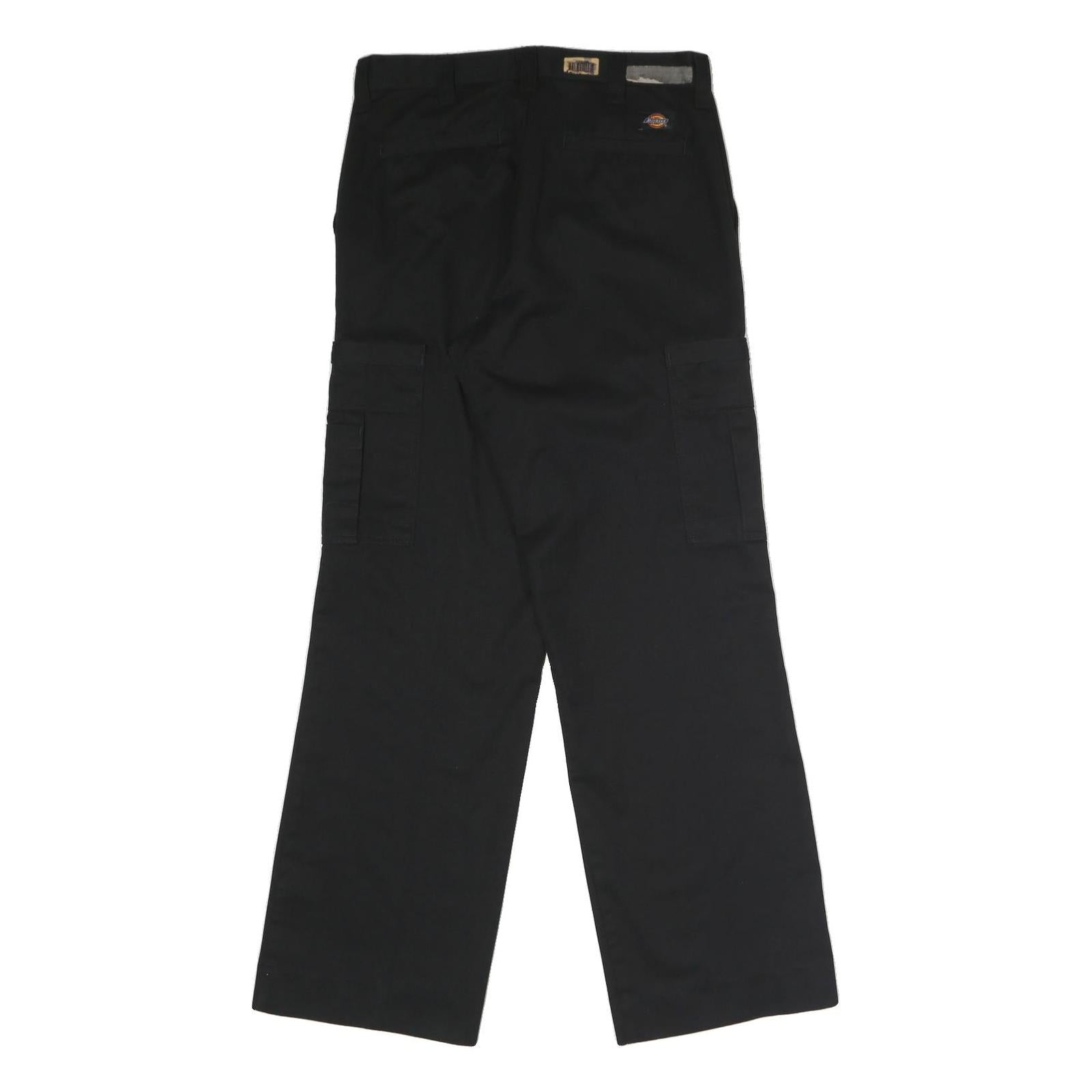 DICKIES Mens Polyester Blend Black Regular Straight Fit Trousers W32 L32