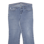 DICKIES Womens Regular Fit Flared Denim Light Wash Cotton Blend Jeans W32 L27