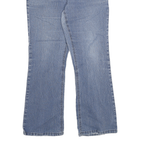 DICKIES Womens Regular Fit Flared Denim Light Wash Cotton Blend Jeans W32 L27