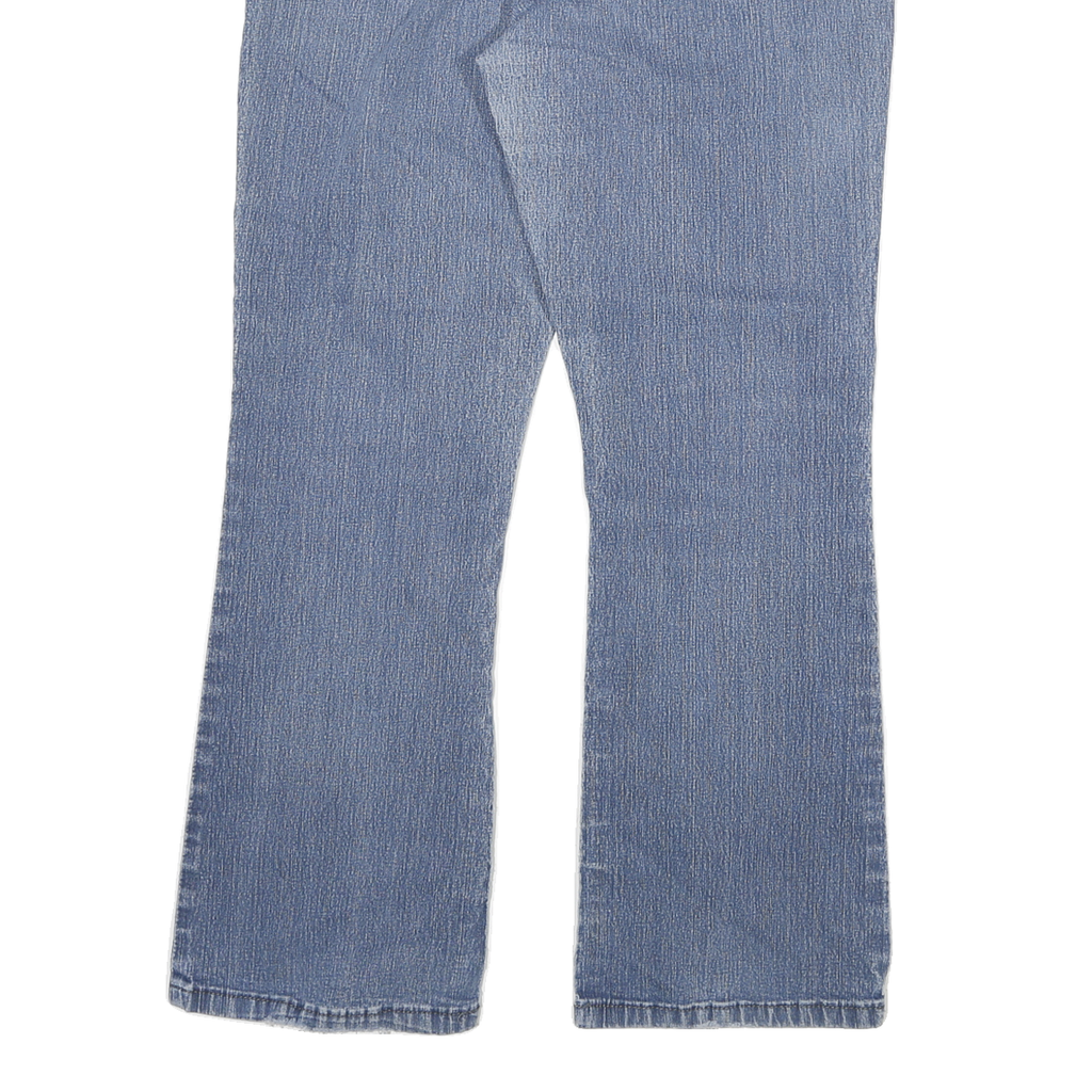 DICKIES Womens Regular Fit Flared Denim Light Wash Cotton Blend Jeans W32 L27