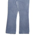 DICKIES Womens Regular Fit Flared Denim Light Wash Cotton Blend Jeans W32 L27