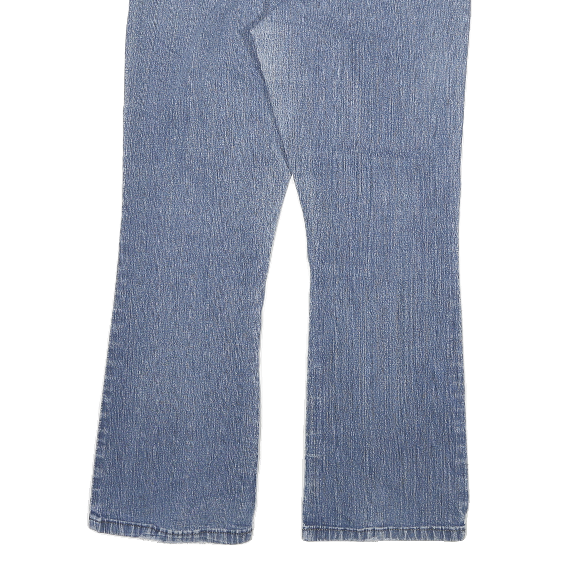 DICKIES Womens Regular Fit Flared Denim Light Wash Cotton Blend Jeans W32 L27