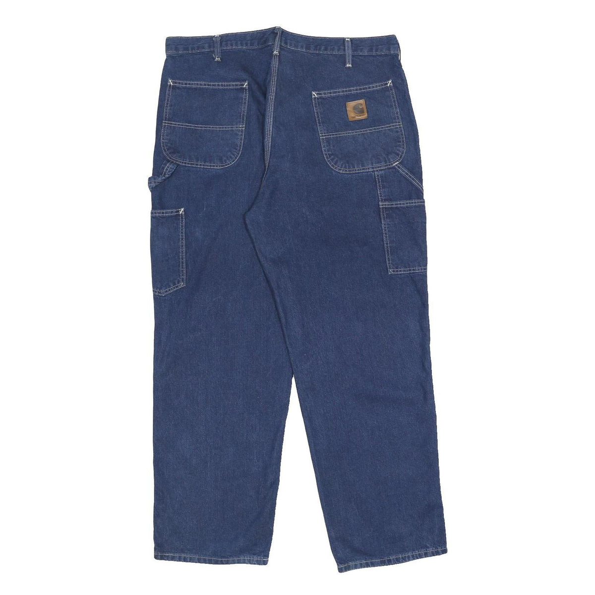 CARHARTT Mens Jeans Blue Relaxed Straight Denim Medium W38 L30 Workwear Utility