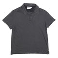 CALVIN KLEIN Mens Black & Grey Striped Short Sleeve Polo Shirt XL Classic Fit