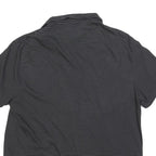 CALVIN KLEIN Mens Black & Grey Striped Short Sleeve Polo Shirt XL Classic Fit