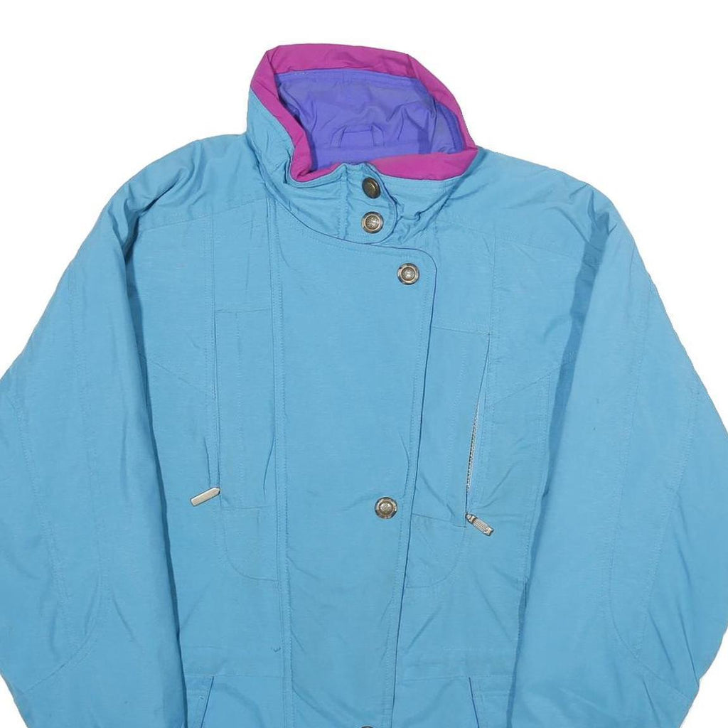 NORDICA Womens Blue & Purple Nylon Jacket UK 10 Zip Windbreaker Outdoor