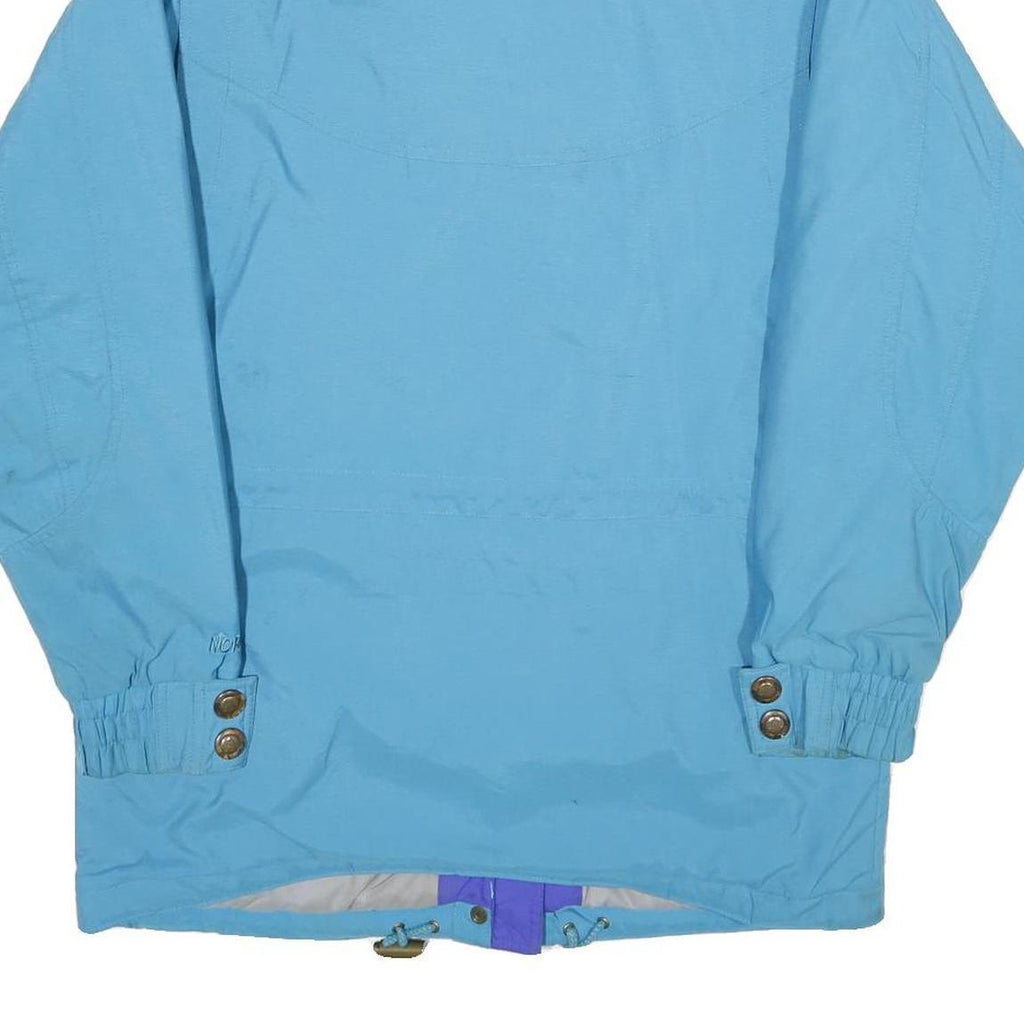 NORDICA Womens Blue & Purple Nylon Jacket UK 10 Zip Windbreaker Outdoor