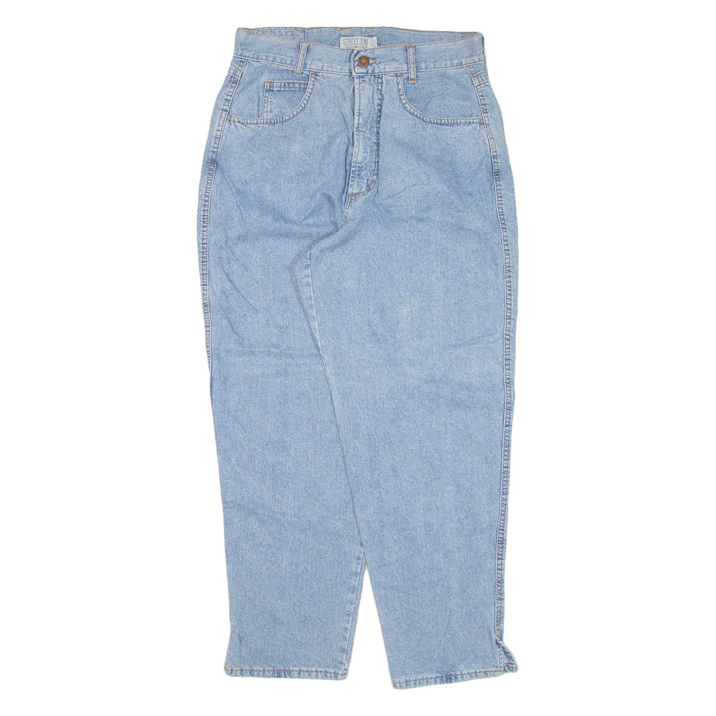 STREET ONE Womens Jeans Blue Relaxed Tapered W28 L26
