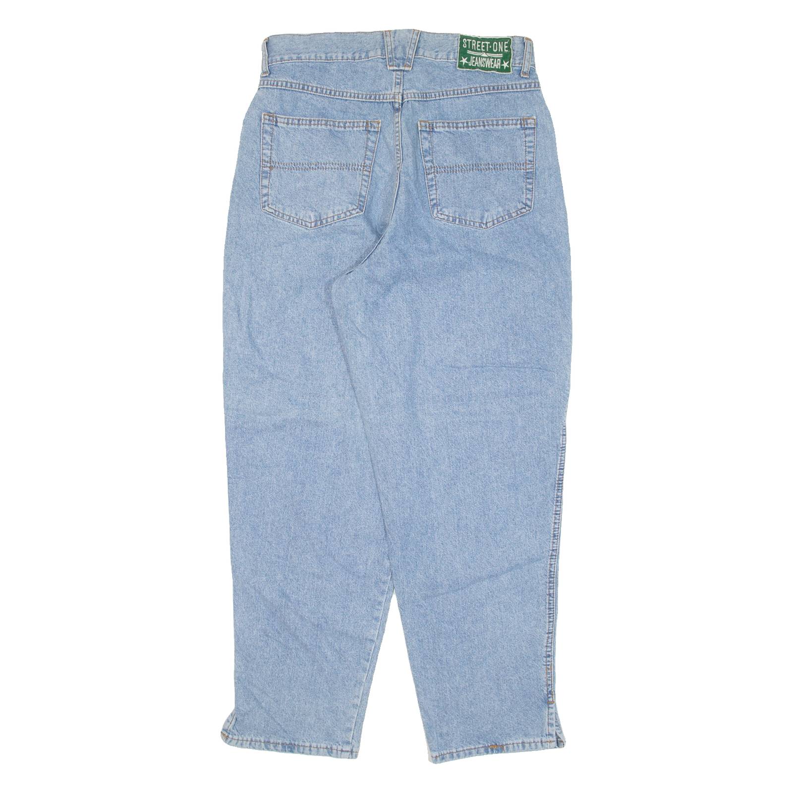 STREET ONE Womens Jeans Blue Relaxed Tapered W28 L26