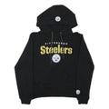 NFL Mens Black Pittsburgh Steelers Hoodie S Cotton Blend Casual Pullover