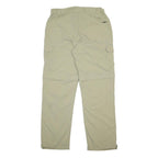 SALEWA Mens Polyamide Beige Regular Cargo Zip Trousers W32 L33 Hiking Outdoor