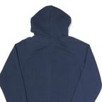 ADIDAS Mens Navy Blue Hoodie S Cotton Blend Pullover Warm Casual