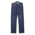 LEVI'S 501 Mens Jeans Blue Regular Straight Denim Medium W30 L31 Classic Button