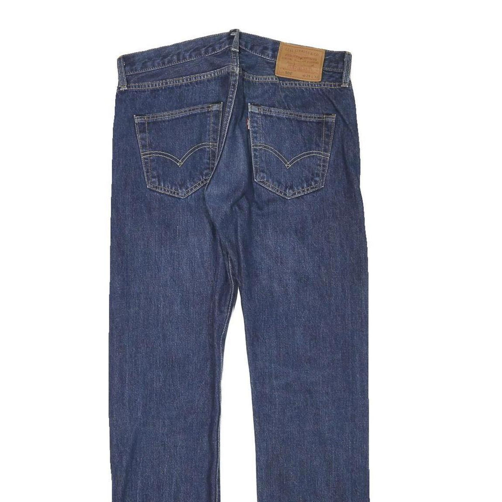 LEVI'S 501 Mens Jeans Blue Regular Straight Denim Medium W30 L31 Classic Button
