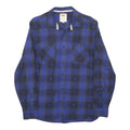 LEVI'S Mens Blue & Black Check Shirt S Cotton Long Sleeve Casual Classic