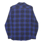 LEVI'S Mens Blue & Black Check Shirt S Cotton Long Sleeve Casual Classic