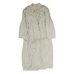 STRENESSE Womens Beige Cotton Trench Jacket M Button Closure Classic Style