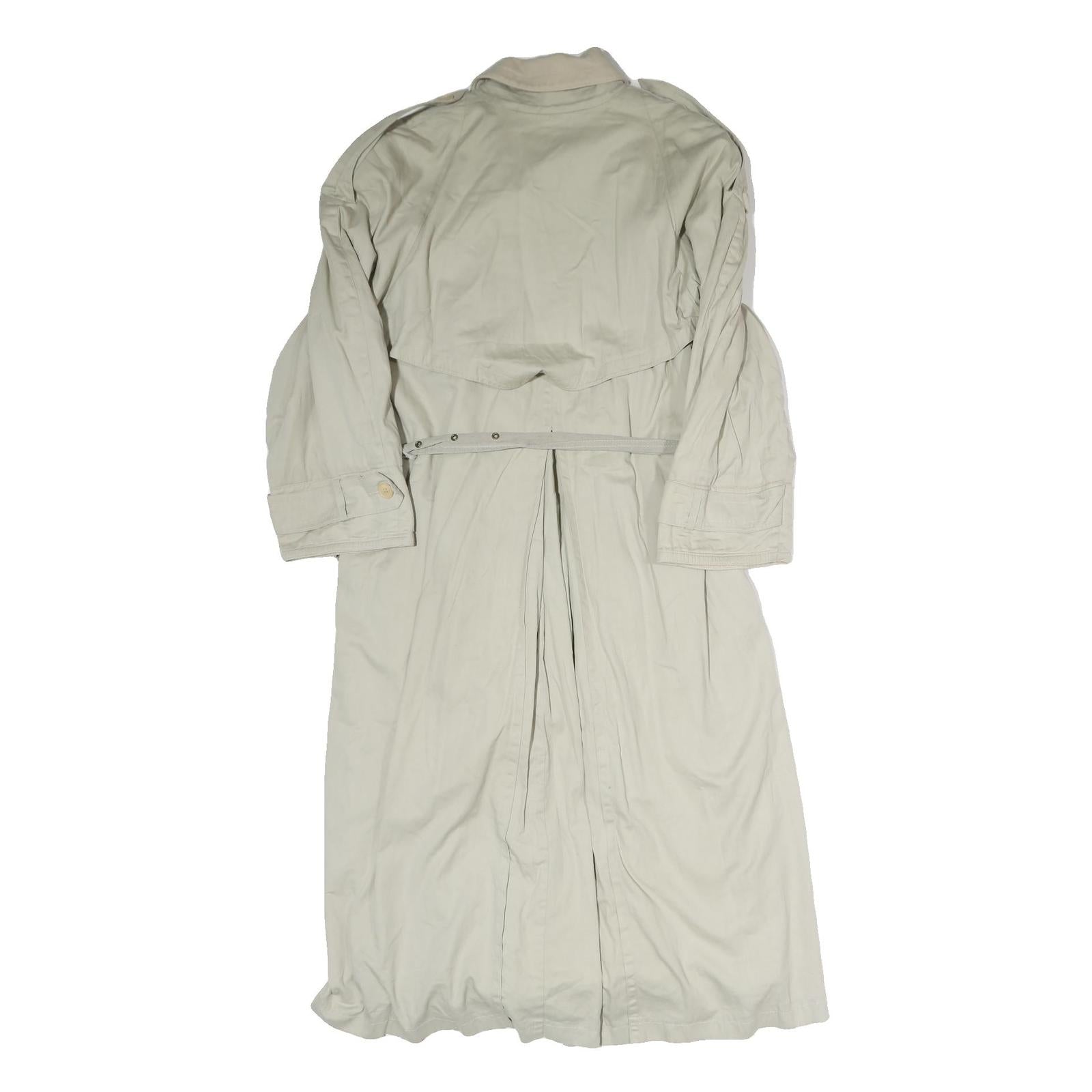STRENESSE Womens Beige Cotton Trench Jacket M Button Closure Classic Style