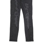 LEVI'S 512 TAPERED Mens Jeans Black Slim Tapered Denim W29 L28 Distressed