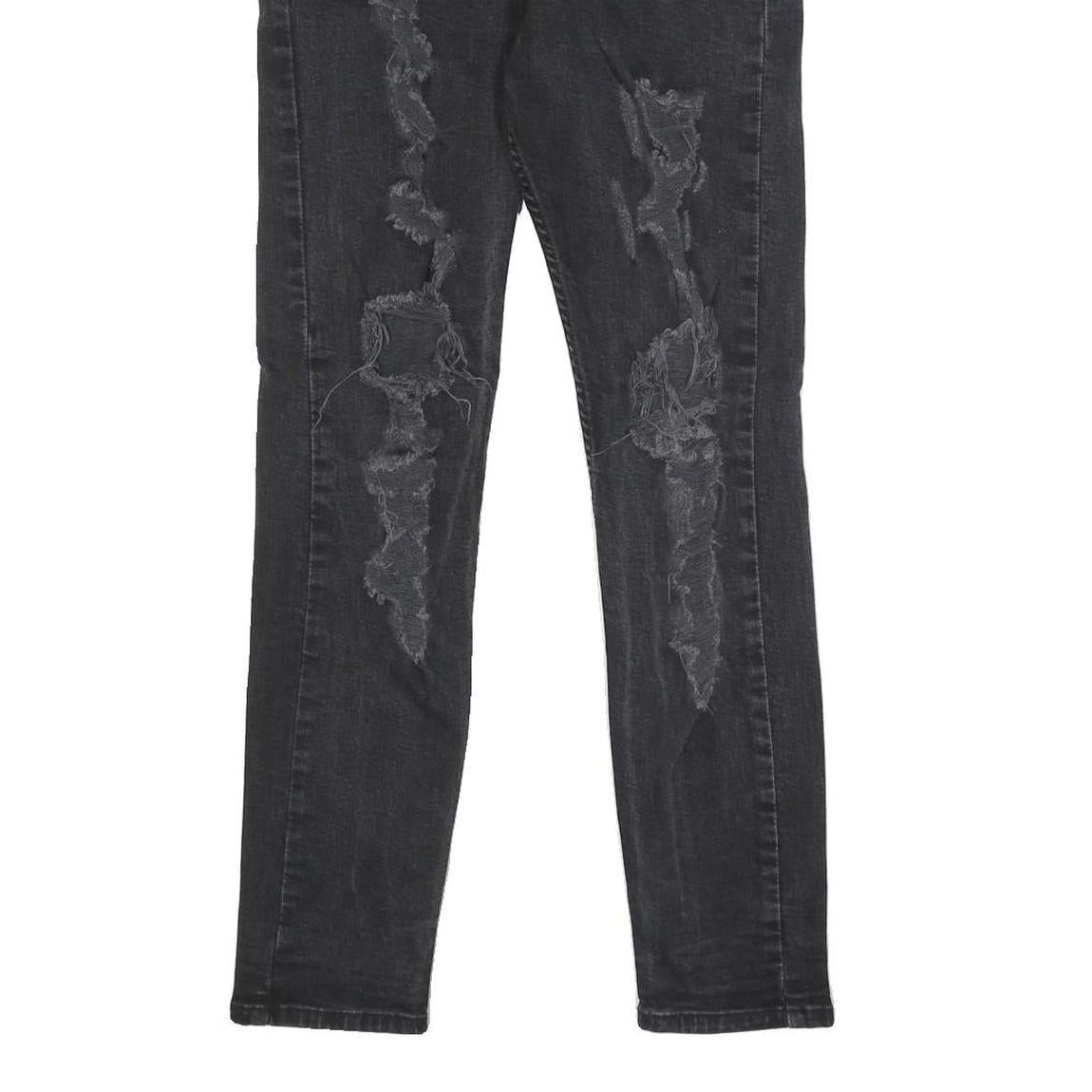 LEVI'S 512 TAPERED Mens Jeans Black Slim Tapered Denim W29 L28 Distressed