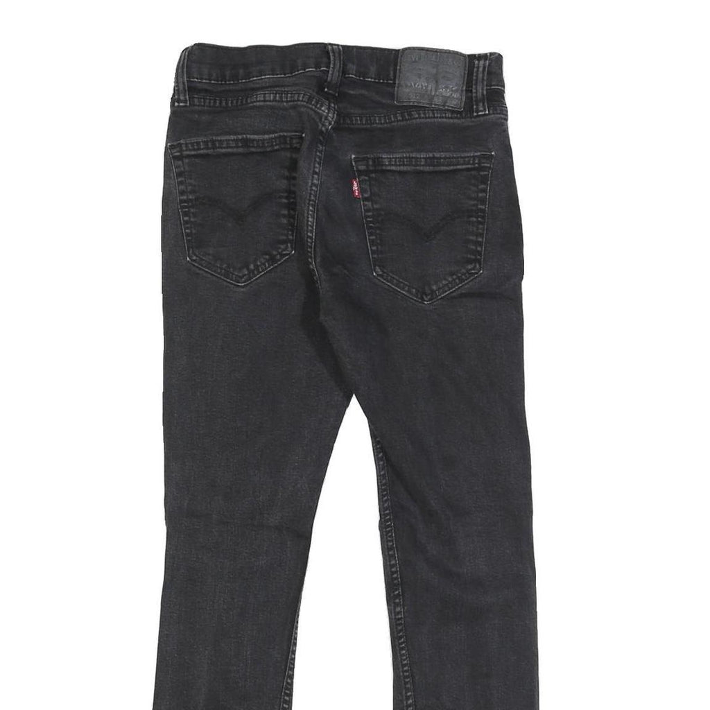 LEVI'S 512 TAPERED Mens Jeans Black Slim Tapered Denim W29 L28 Distressed