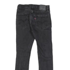 LEVI'S 512 TAPERED Mens Jeans Black Slim Tapered Denim W29 L28 Distressed