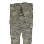 FSBN Mens Cotton Blend Slim Drawstring Cargo Trousers W32 L28 Camouflage