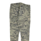 FSBN Mens Cotton Blend Slim Drawstring Cargo Trousers W32 L28 Camouflage