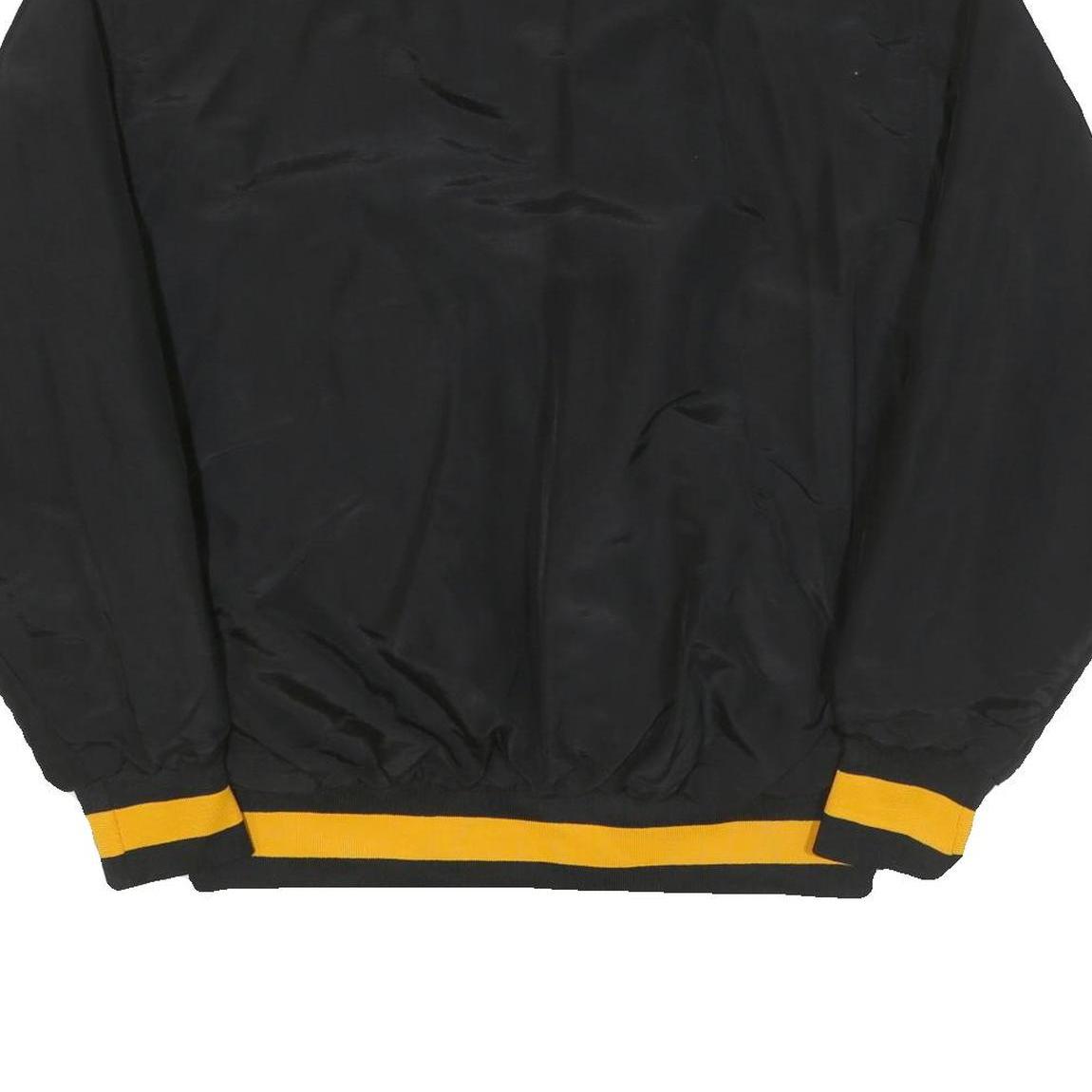 PURCELL Mens Black & Yellow Card Club Nylon Zip Jacket XL