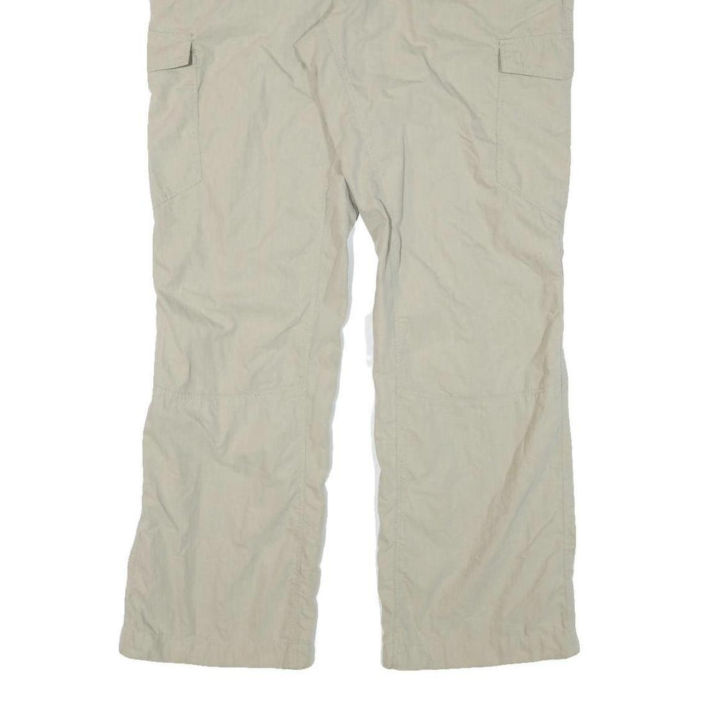 NRG Mens Cotton Blend Beige Regular Fit Cargo Trousers W38 L31 Comfortable Zip