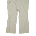 NRG Mens Cotton Blend Beige Regular Fit Cargo Trousers W38 L31 Comfortable Zip