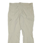 NRG Mens Cotton Blend Beige Regular Fit Cargo Trousers W38 L31 Comfortable Zip
