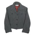 NEW EXPRESSIONS Womens Grey Button Jacket S Woven Formal Classic