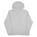 NIKE Mens Grey & Blue Hoodie M Cotton Blend Pullover Lion Graphic Sweatshirt