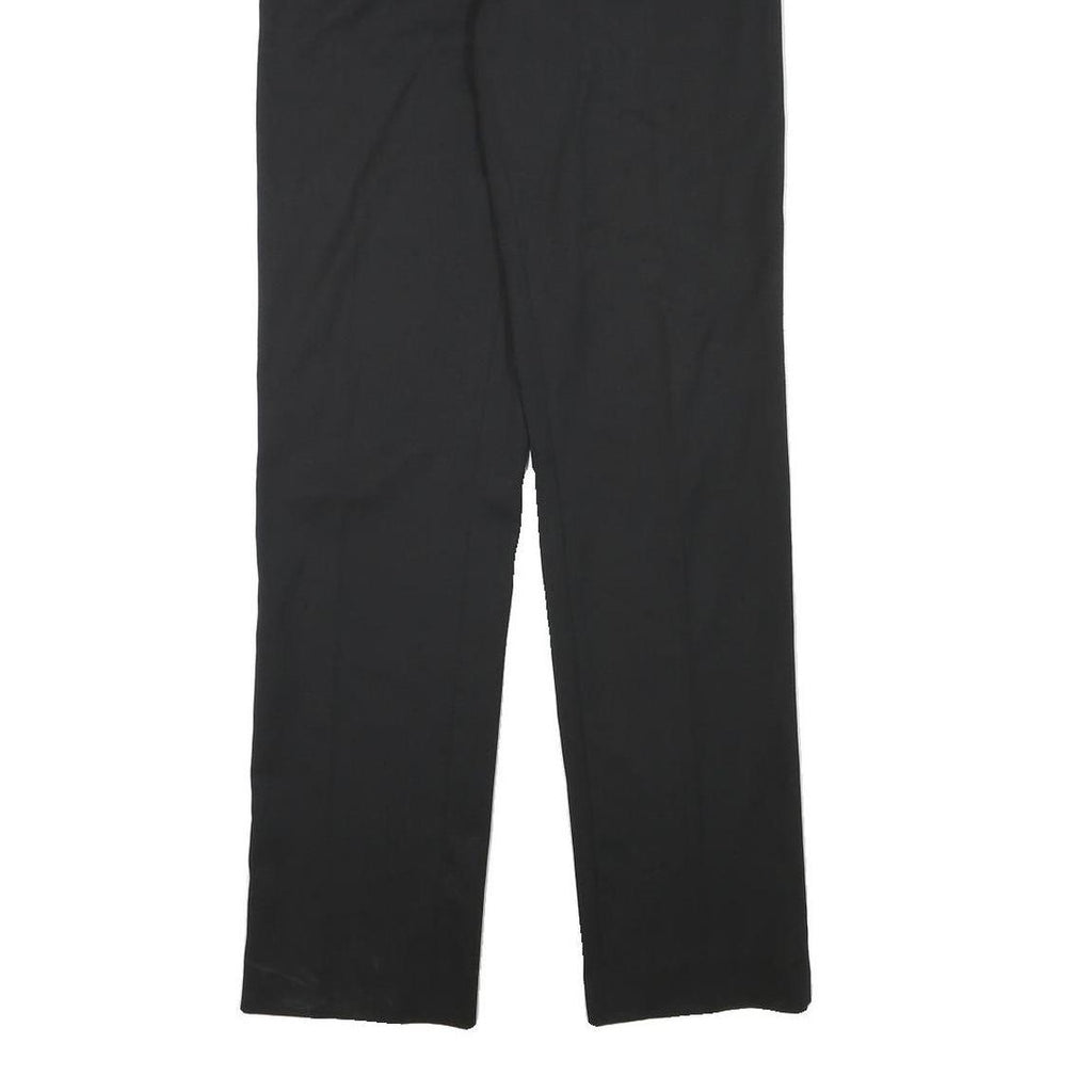 DOLCE & GABBANA Mens Wool Blend Black Regular Straight Trousers W29 L33 Classic