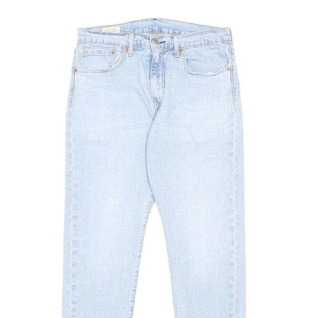 LEVI'S Big E Mens Jeans Blue Slim Skinny Denim Light W32 L32 Classic Zip Closure