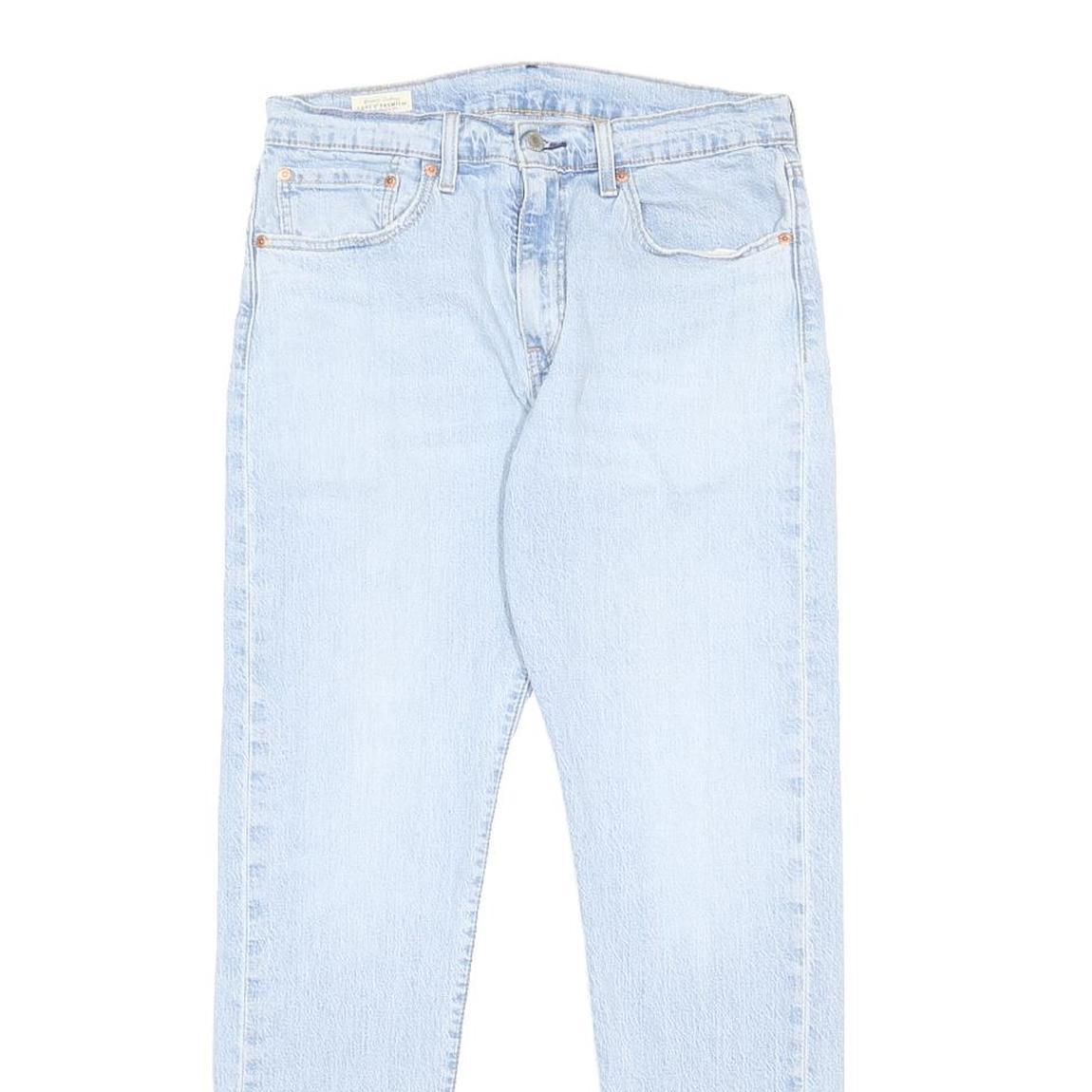 LEVI'S Big E Mens Jeans Blue Slim Skinny Denim Light W32 L32 Classic Zip Closure