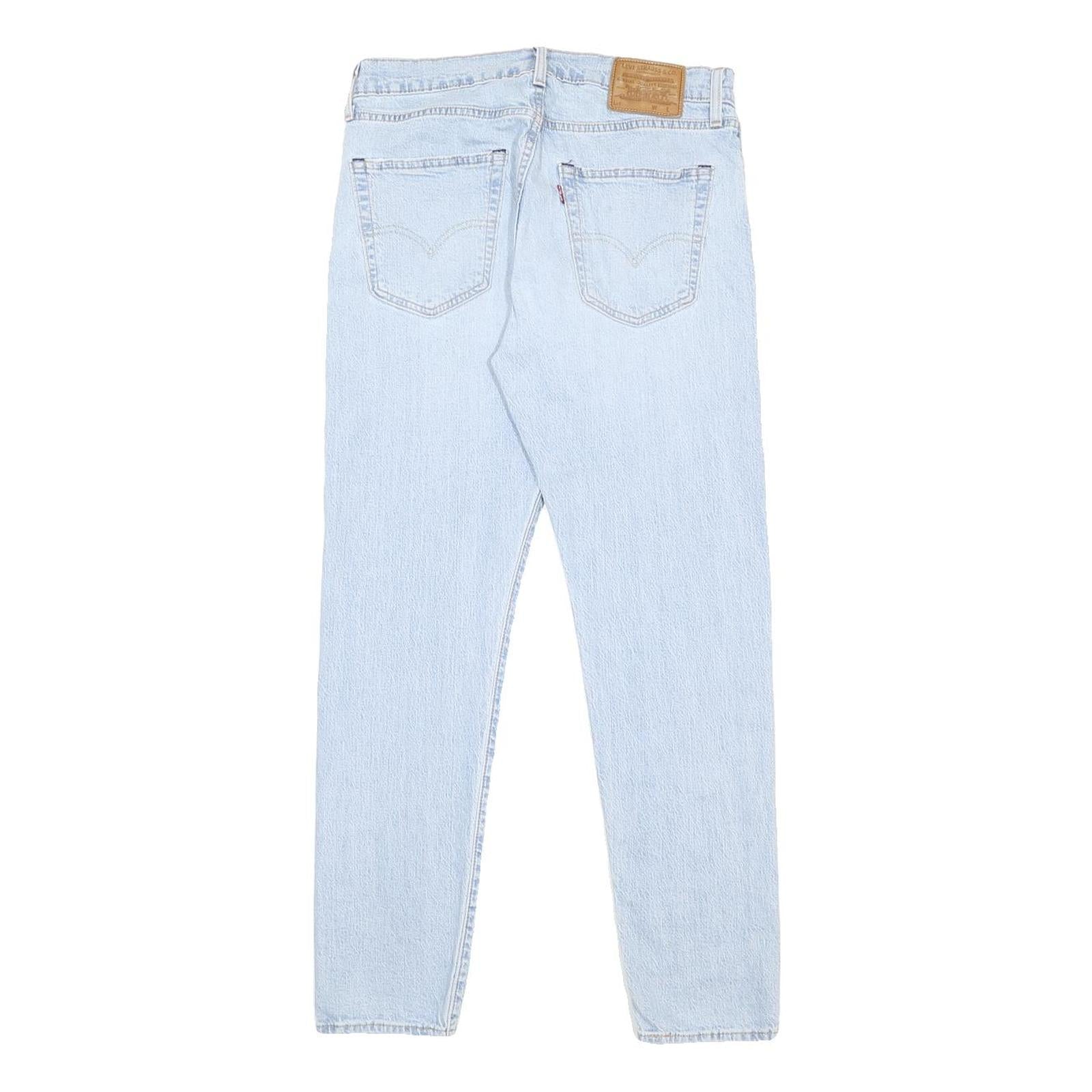 LEVI'S Big E Mens Jeans Blue Slim Skinny Denim Light W32 L32 Classic Zip Closure