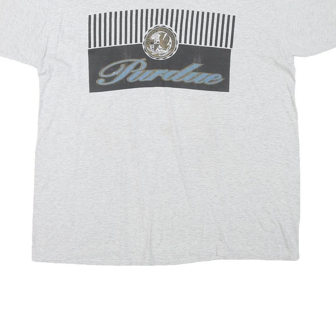 JANSPORT Mens Grey Purdue Graphic T-Shirt XL Short Sleeve Crew Neck