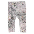 NIKE Womens Capri Leggings White & Black XL W34 L22 Cotton Blend Slim Printed