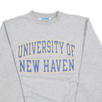 CHAMPION Mens Grey University Of New Haven Crew Neck S Cotton Blend Sweatshirt