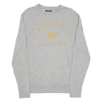 LEE Mens Sweatshirt Grey Crew Neck S