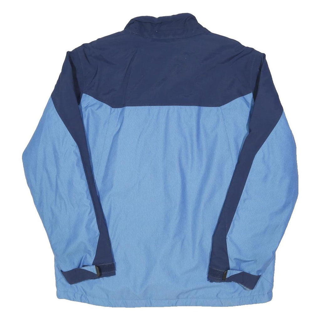 COLUMBIA Mens Blue & Navy Outdoor Jacket L Polyester Blend Zip Lightweight